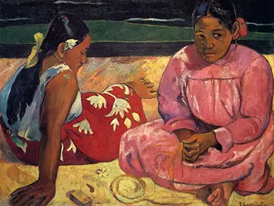 Tahitian Women on the Beach Paul Gauguin